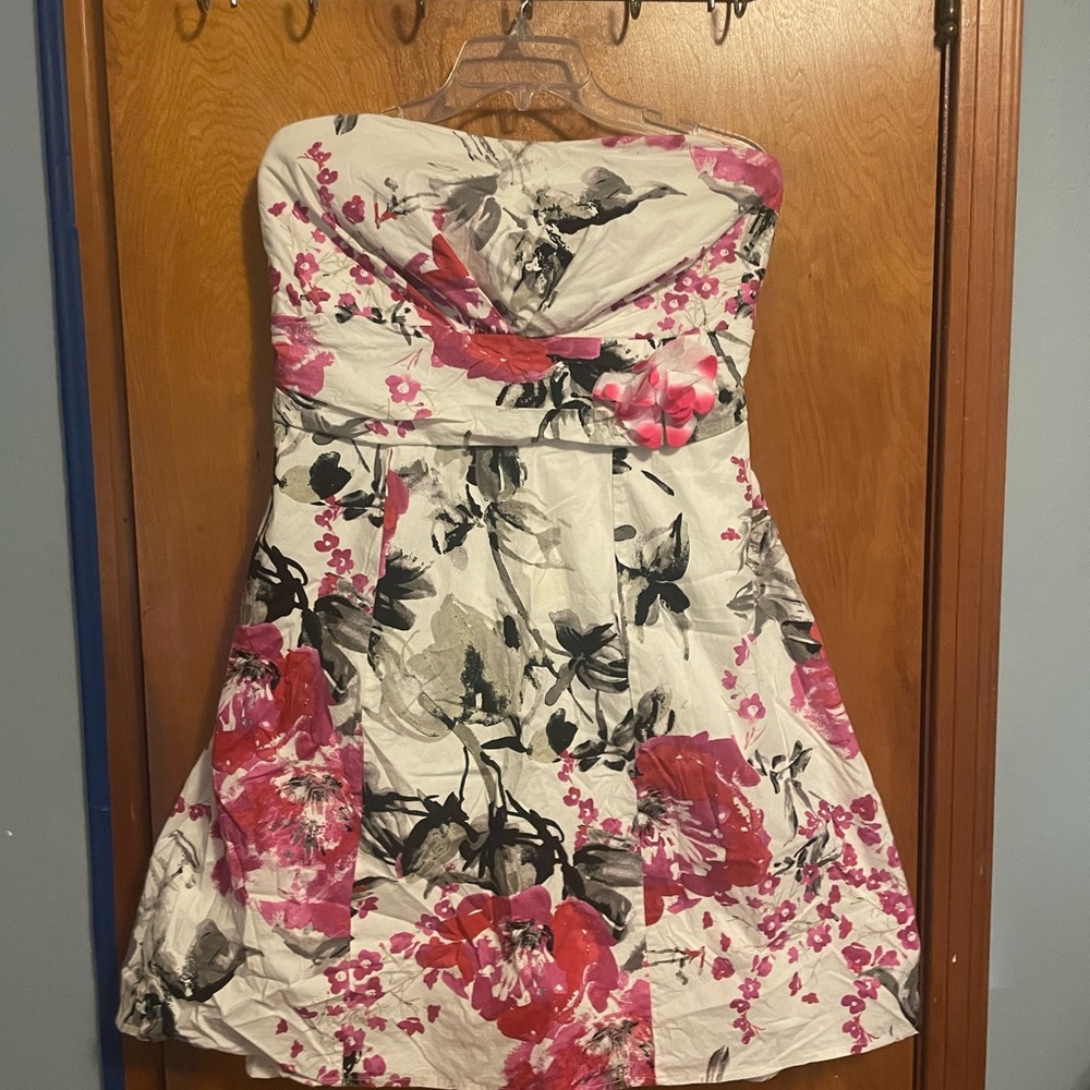 Maurice’s Floral Strapless Mini Dress
